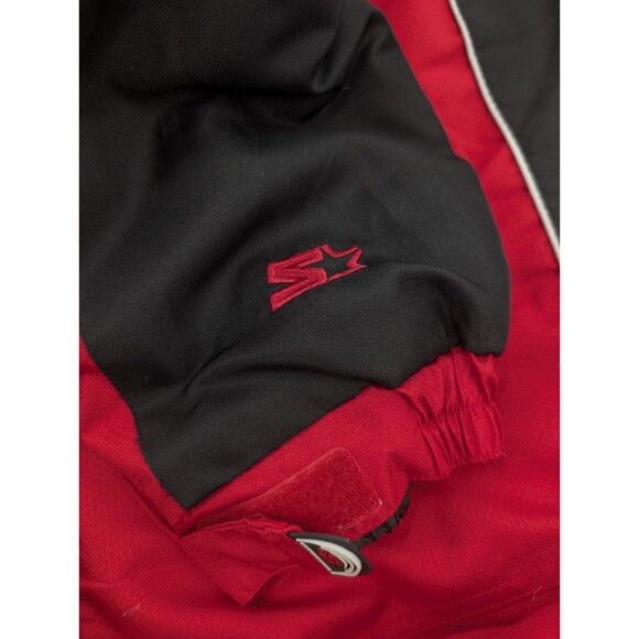 Starter Vintage Red Black Down Feather Puffer Ski Jacket Coat Size 2XL - Picture 12 of 14